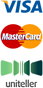 Оплата картами Visa, MasterCard, Uniteller